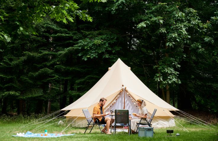 Glamping Belgische Ardennen - Tipi Tent - Camping de la Cascade