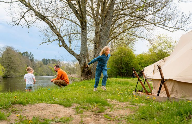 Glamping Belgische Ardennen - Tipi Tent - Camping La Mayette