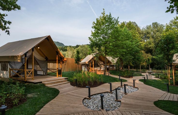 Glamping Olimia Adria Village - Lodgetenten Slovenië